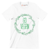 Go vegan - Vegan Themed T-Shirt-White-S-Custom One Express