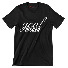 Goal Digger - Motivational Themed T-Shirt-Black-S-Custom One Express