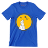 Golden Horizon Guardian - Dog Themed T-Shirt-Blue-S-Custom One Express