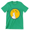 Golden Horizon Guardian - Dog Themed T-Shirt-Green-S-Custom One Express