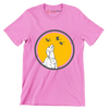 Golden Horizon Guardian - Dog Themed T-Shirt-Pink-S-Custom One Express