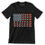 Golf Clubs and Balls American Flag - Golf Themed T-Shirt