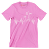 Golfer's Pulse Silhouette - Golf Themed T-Shirt-Pink-S-Custom One Express