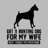 Got a hunting dog for my wife best trade I've ever made - Dog Themed T-Shirt-Blue-S-Custom One Express