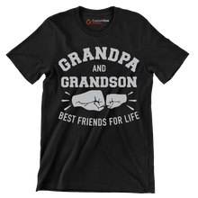 Grandpa and Grandson best friends for life - Father’s Day T-Shirt-Black-S-Custom One Express