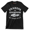 Grandpa and Grandson best friends for life - Father’s Day T-Shirt-Black-S-Custom One Express