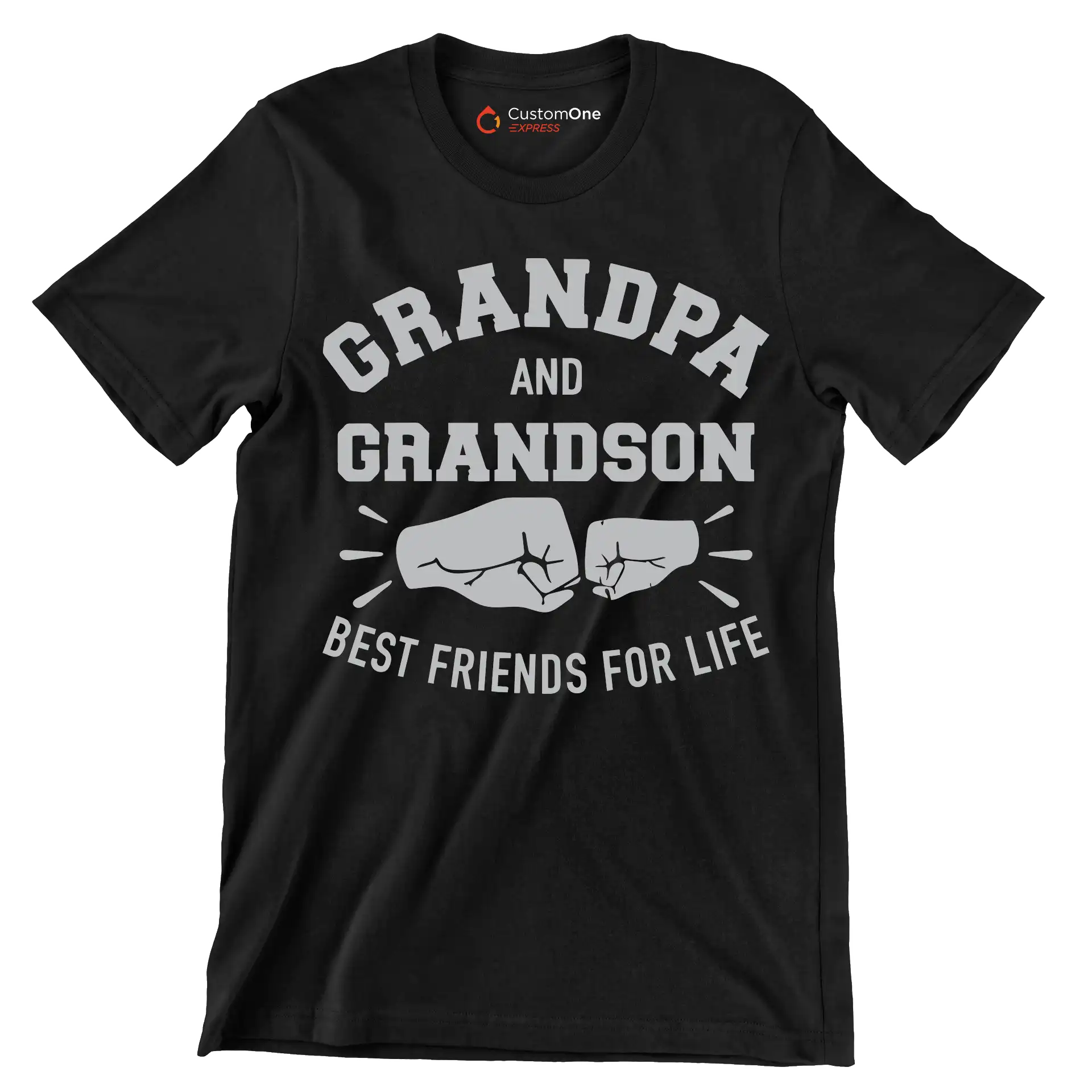 Grandpa and Grandson best friends for life - Father’s Day T-Shirt-Black-S-Custom One Express