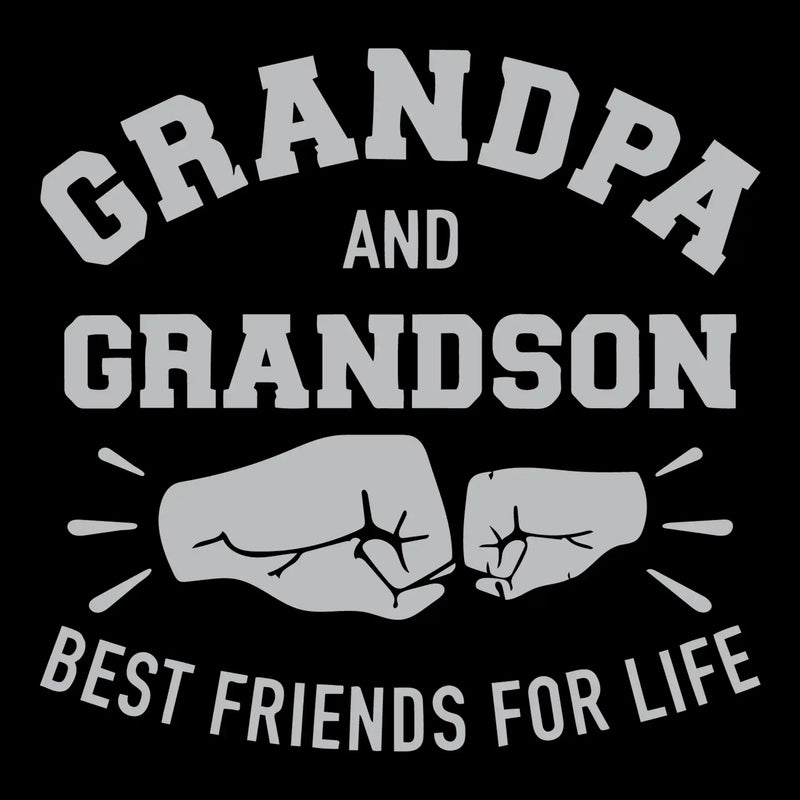 Grandpa and Grandson best friends for life - Father’s Day T-Shirt-Black-S-Custom One Express