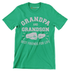 Grandpa and Grandson best friends for life - Father’s Day T-Shirt-Green-S-Custom One Express