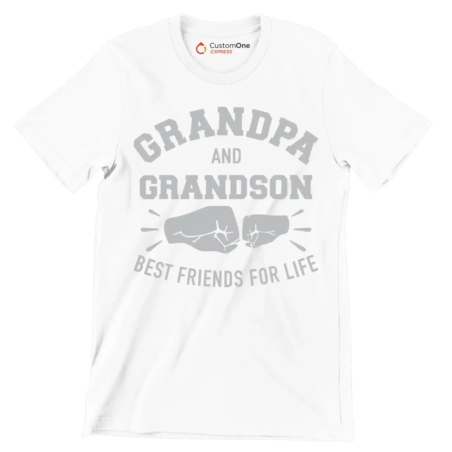Grandpa and Grandson best friends for life - Father’s Day T-Shirt-White-S-Custom One Express