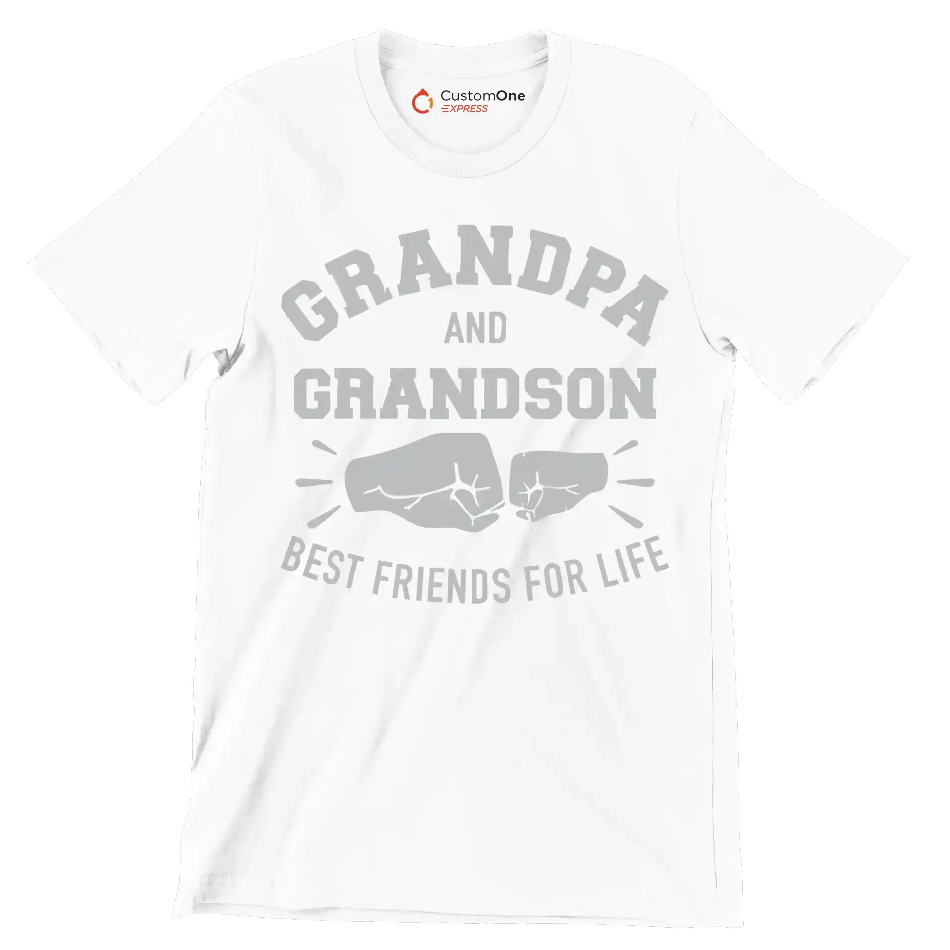 Grandpa and Grandson best friends for life - Father’s Day T-Shirt-White-S-Custom One Express