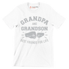 Grandpa and Grandson best friends for life - Father’s Day T-Shirt-White-S-Custom One Express