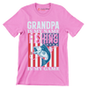 Grandpa is my name fishing is my game - Father’s Day T-Shirt-Pink-S-Custom One Express