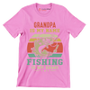 Grandpa is my name fishing is my game - Father’s Day T-Shirt-Pink-S-Custom One Express