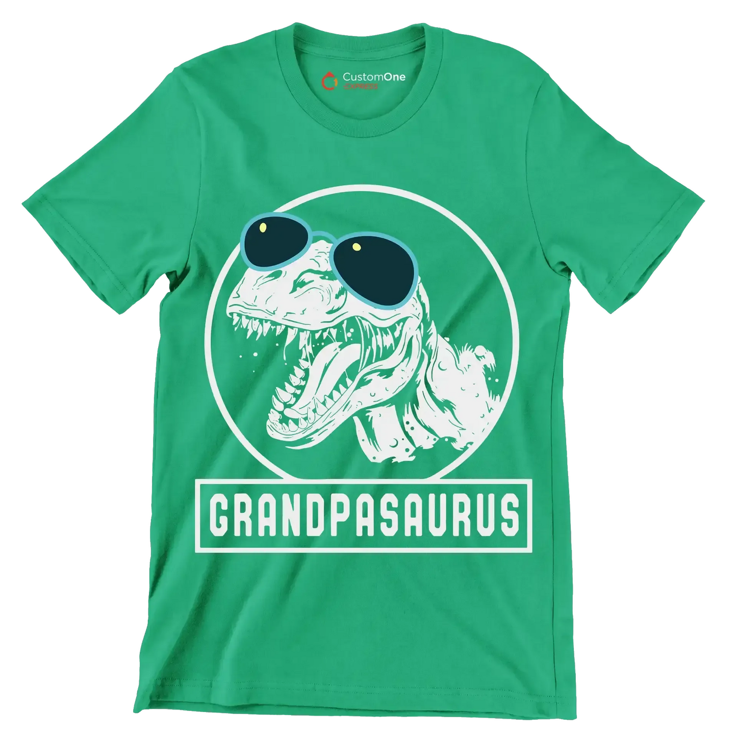 Grandpasaurus - Father’s Day T-Shirt-Green-S-Custom One Express