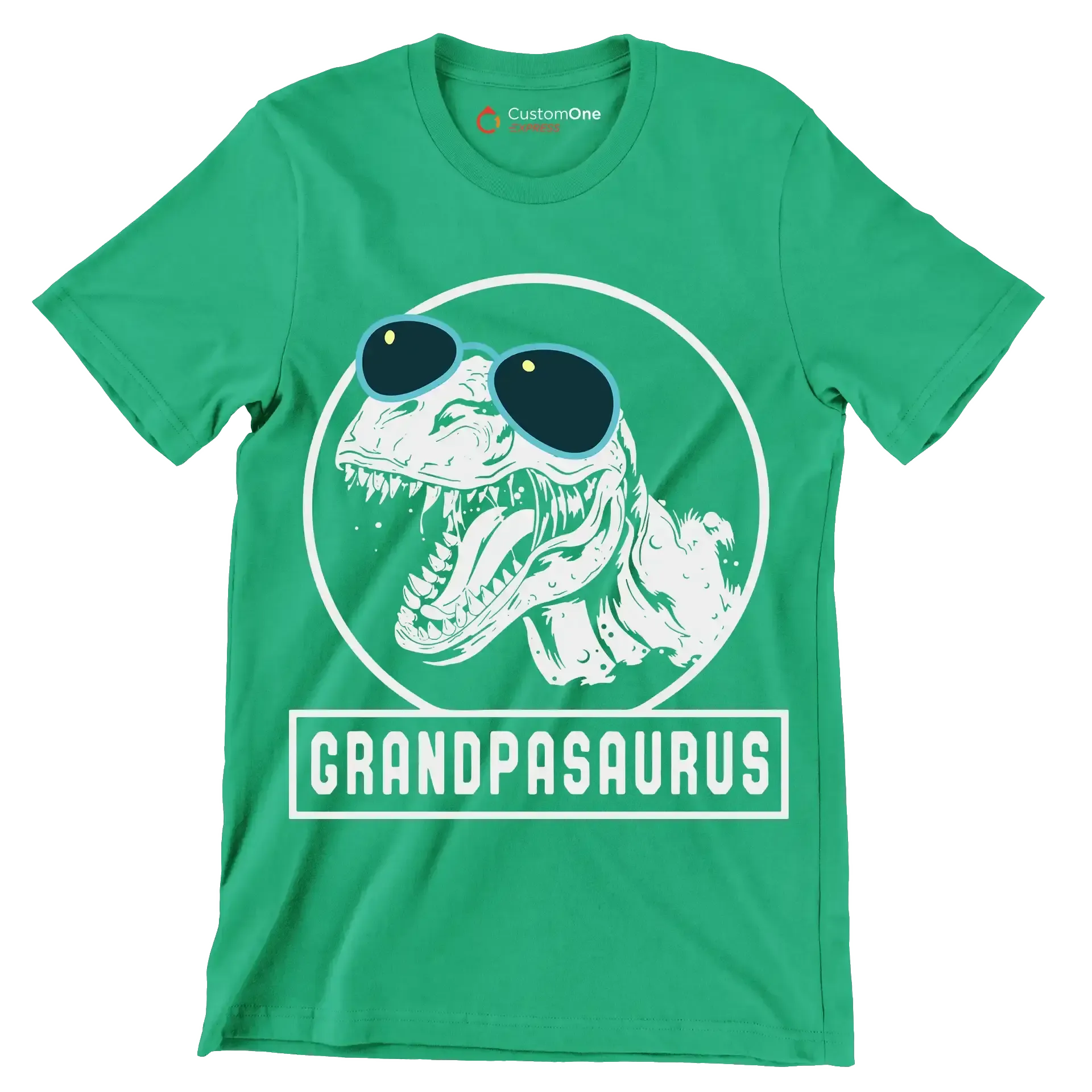 Grandpasaurus - Father’s Day T-Shirt-Green-S-Custom One Express