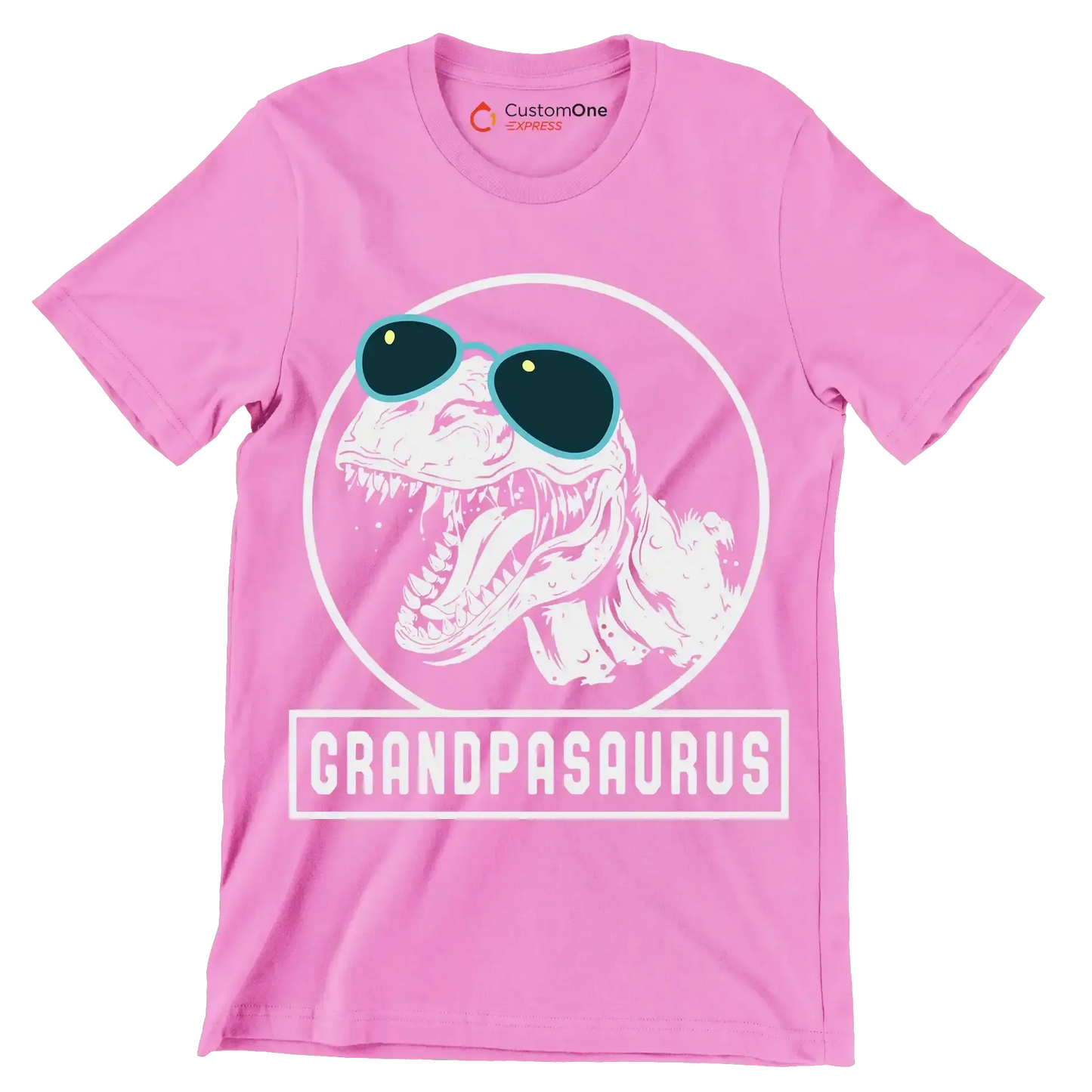 Grandpasaurus - Father’s Day T-Shirt-Pink-S-Custom One Express