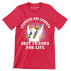 Grandson and grandpa best friends for life - Father’s Day T-Shirt-Red-S-Custom One Express