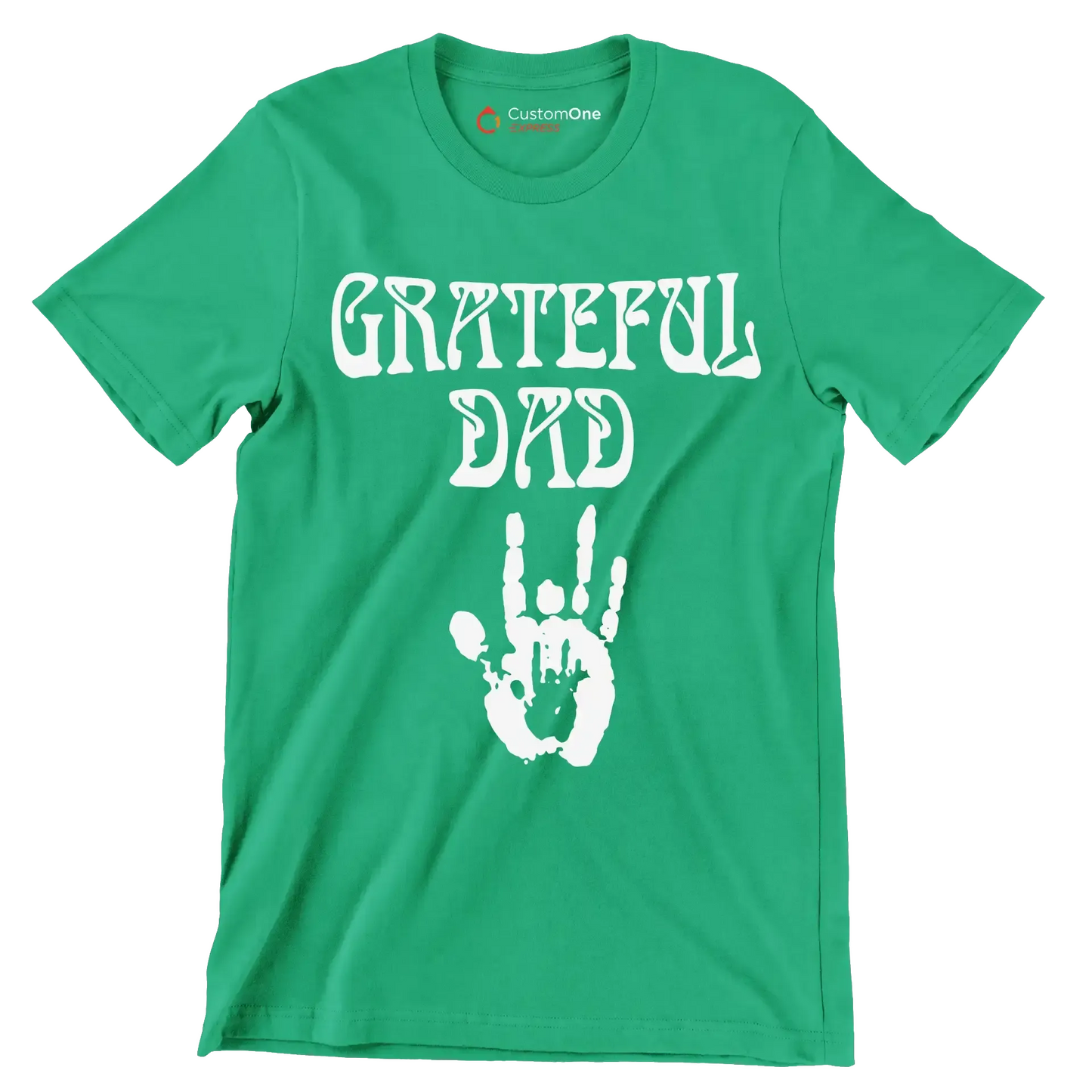Grateful Dad - Father’s Day T-Shirt-Green-S-Custom One Express