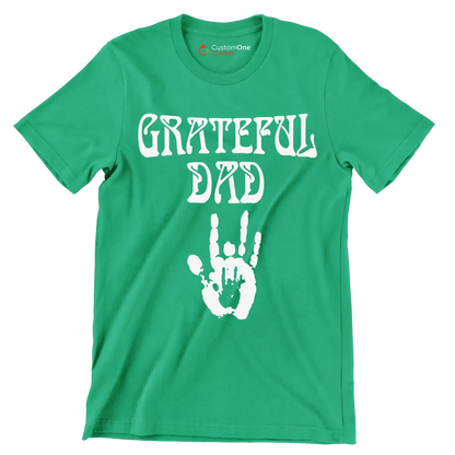 Grateful Dad - Father’s Day T-Shirt-Green-S-Custom One Express