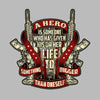 A hero is someone who has given his or her life to something bigger than oneself u.s. army veteran.png - Veterans Themed T-Shirt