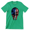 AMERICAN WARRIOR MASK ILLUSTRATION - Veterans Themed T-Shirt