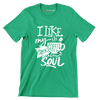 I like my coffee black as my soul - Sarcasm Themed T-Shirt