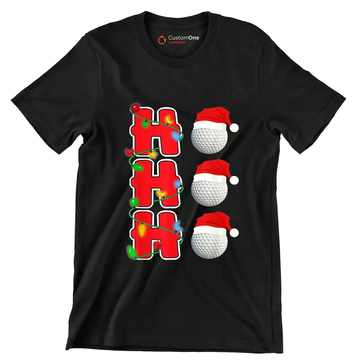 HHH - Golf Themed T-Shirt-Black-S-Custom One Express