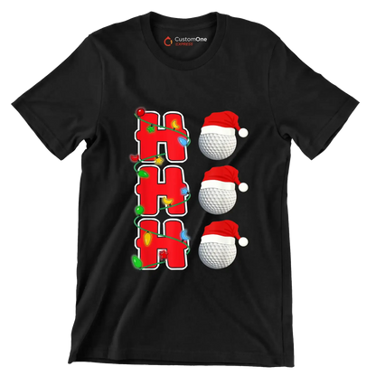 HHH - Golf Themed T-Shirt-Black-S-Custom One Express