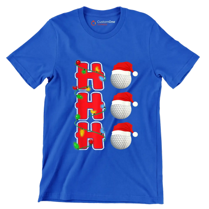 HHH - Golf Themed T-Shirt-Blue-S-Custom One Express