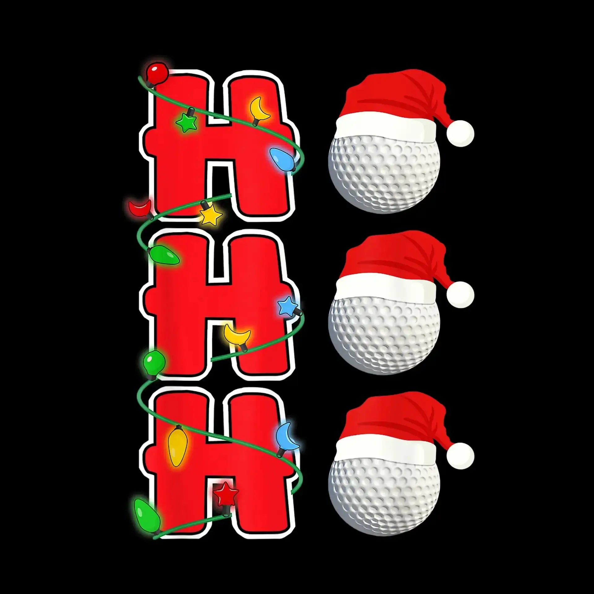 HHH - Golf Themed T-Shirt-Black-S-Custom One Express