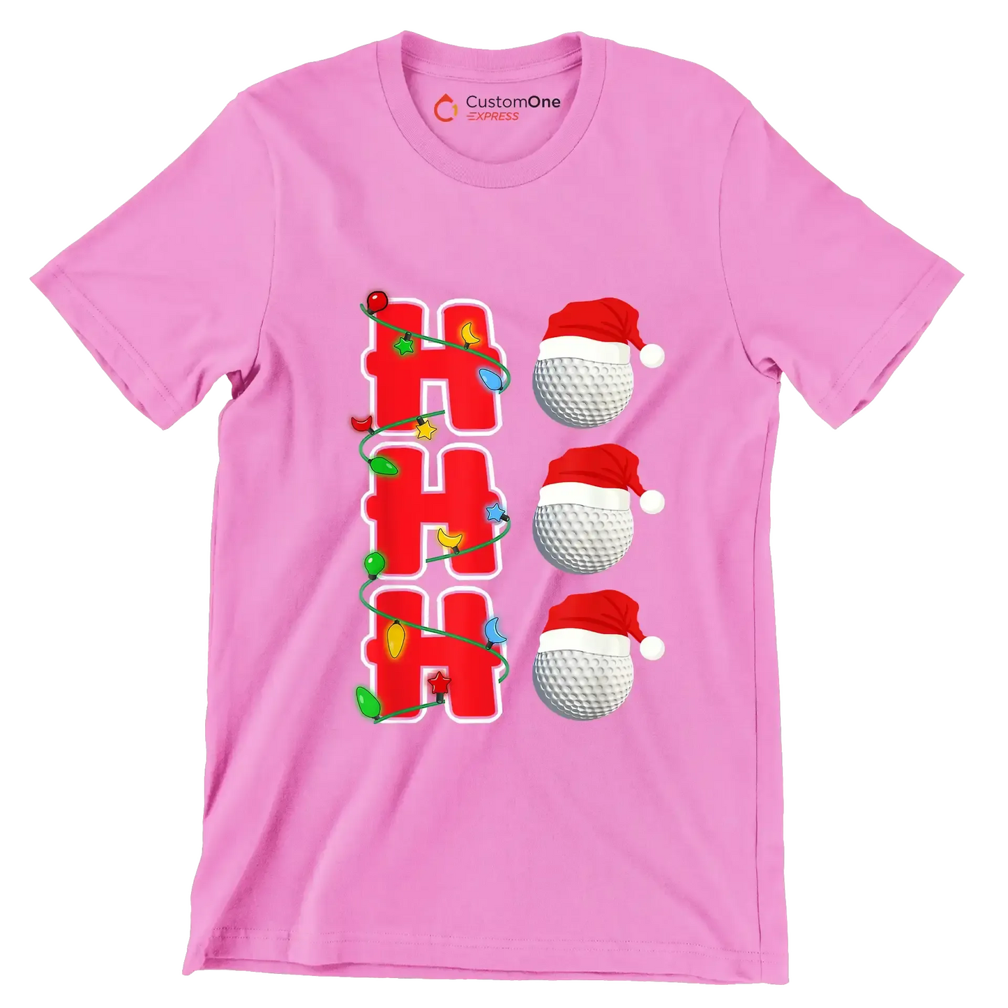 HHH - Golf Themed T-Shirt-Pink-S-Custom One Express