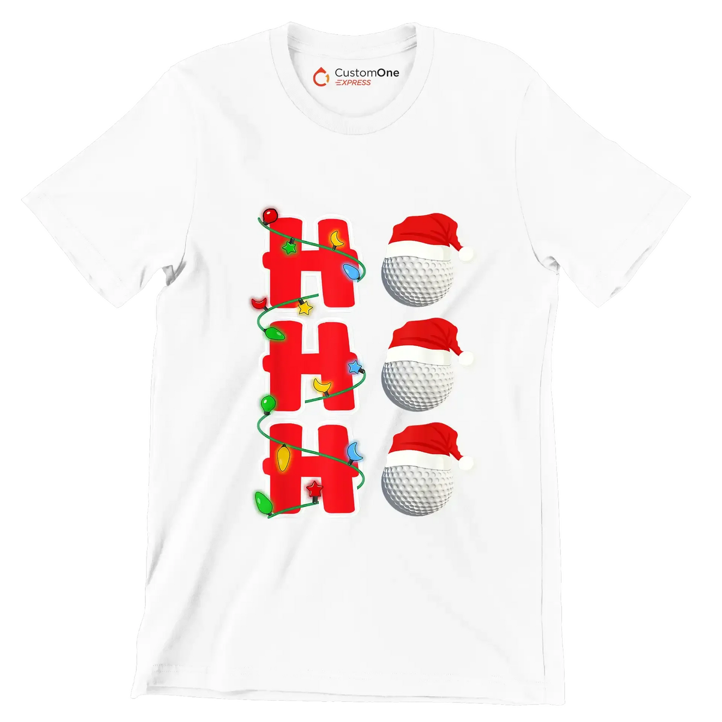 HHH - Golf Themed T-Shirt-White-S-Custom One Express