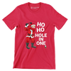 HO HO HO HOLE IN ONE - Golf Themed T-Shirt-Red-S-Custom One Express