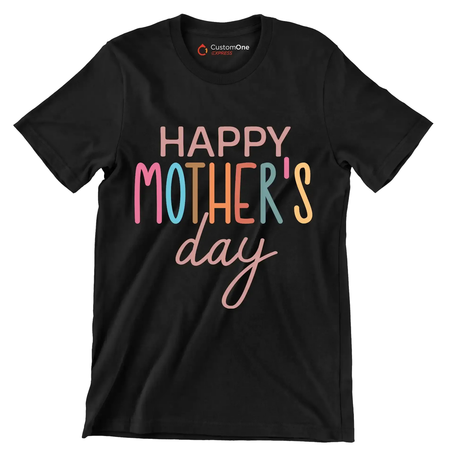 Happy Mother's Day - Mother’s Day T-Shirt-Black-S-Custom One Express