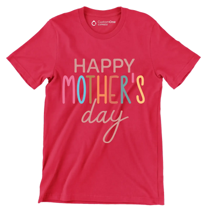 Happy Mother's Day - Mother’s Day T-Shirt-Red-S-Custom One Express