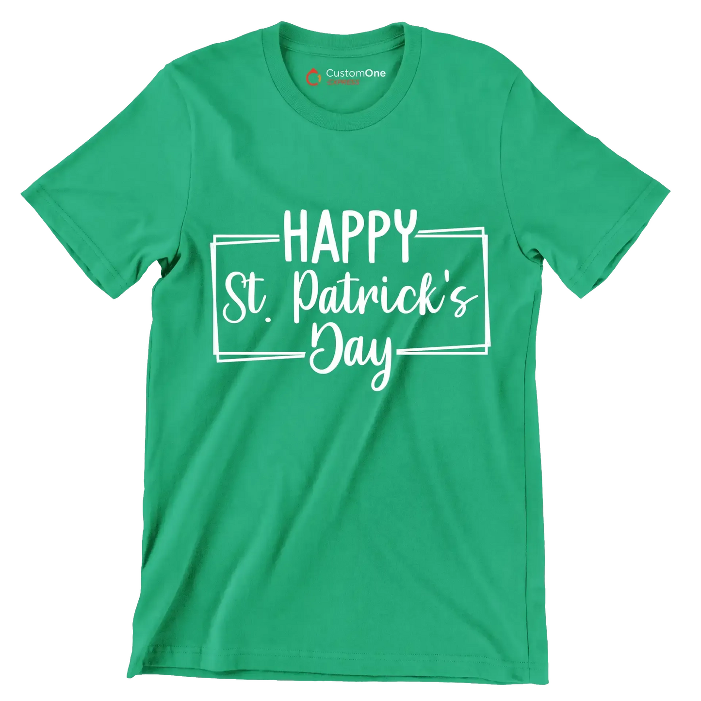 Happy St. Patrick's Day-01 - St. Patrick's Day T-Shirt-Green-S-Custom One Express