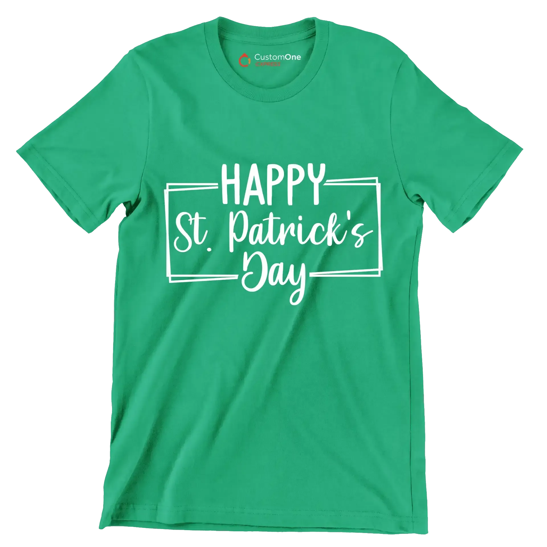 Happy St. Patrick's Day-01 - St. Patrick's Day T-Shirt-Green-S-Custom One Express