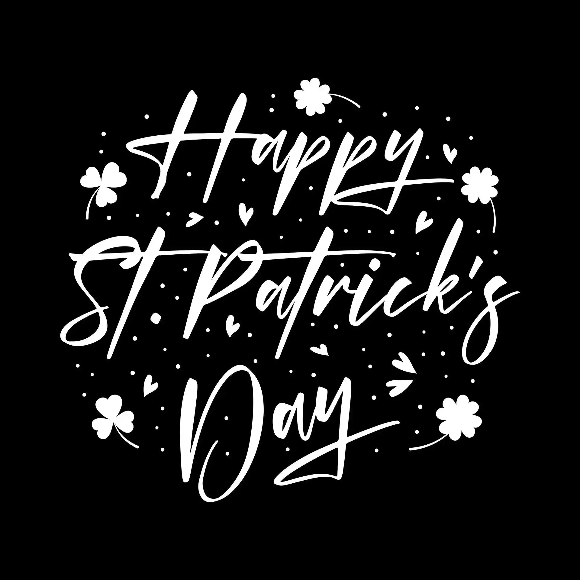 Happy St. Patrick's Day - St. Patrick's Day T-Shirt-Black-S-Custom One Express