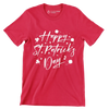 Happy St. Patrick's Day - St. Patrick's Day T-Shirt-Red-S-Custom One Express