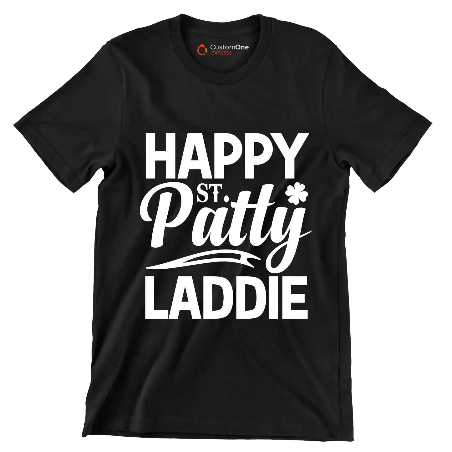 Happy st. Patty laddie - St. Patrick's Day T-Shirt-Black-S-Custom One Express