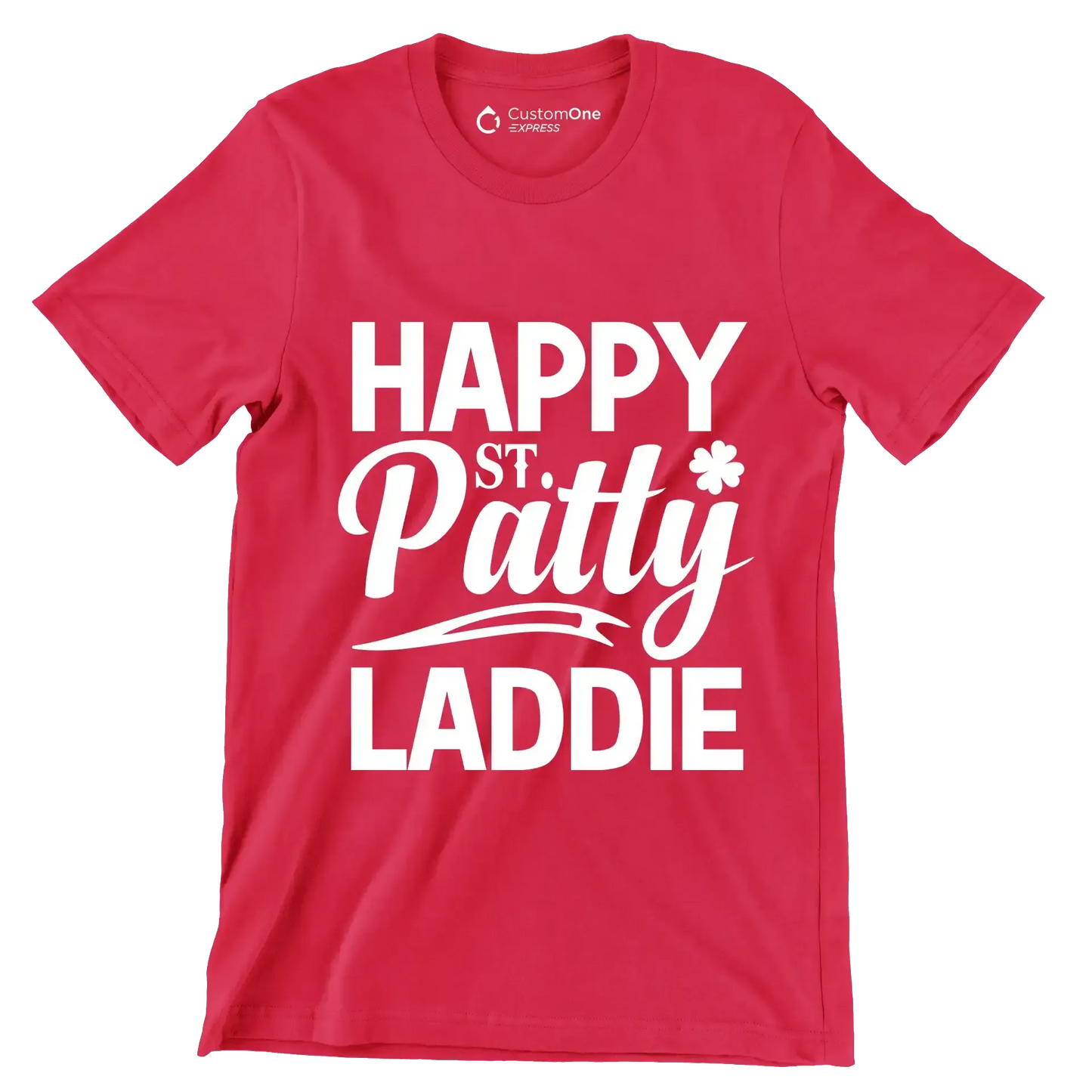 Happy st. Patty laddie - St. Patrick's Day T-Shirt-Red-S-Custom One Express