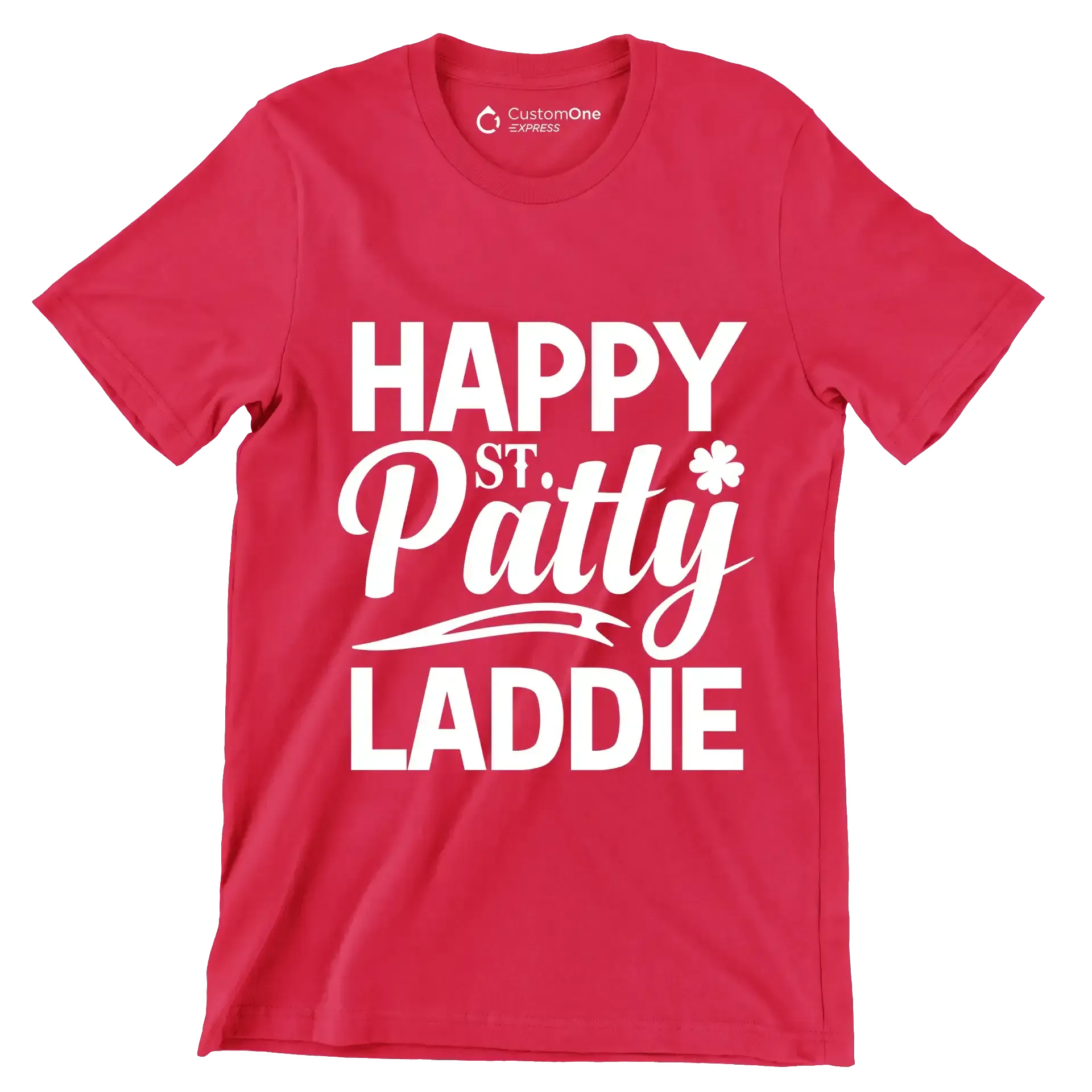 Happy st. Patty laddie - St. Patrick's Day T-Shirt-Red-S-Custom One Express