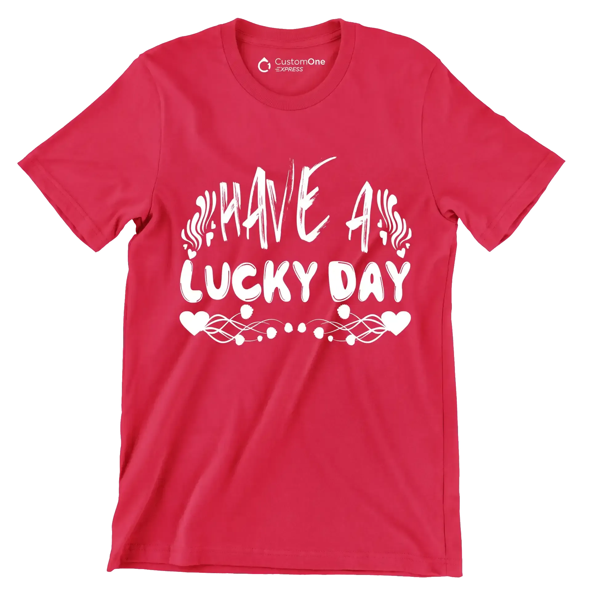 Have a Lucky Day - St. Patrick's Day T-Shirt-Red-S-Custom One Express
