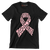 Heart Ribbon - Breast Cancer Awareness T-Shirt-Black-S-Custom One Express