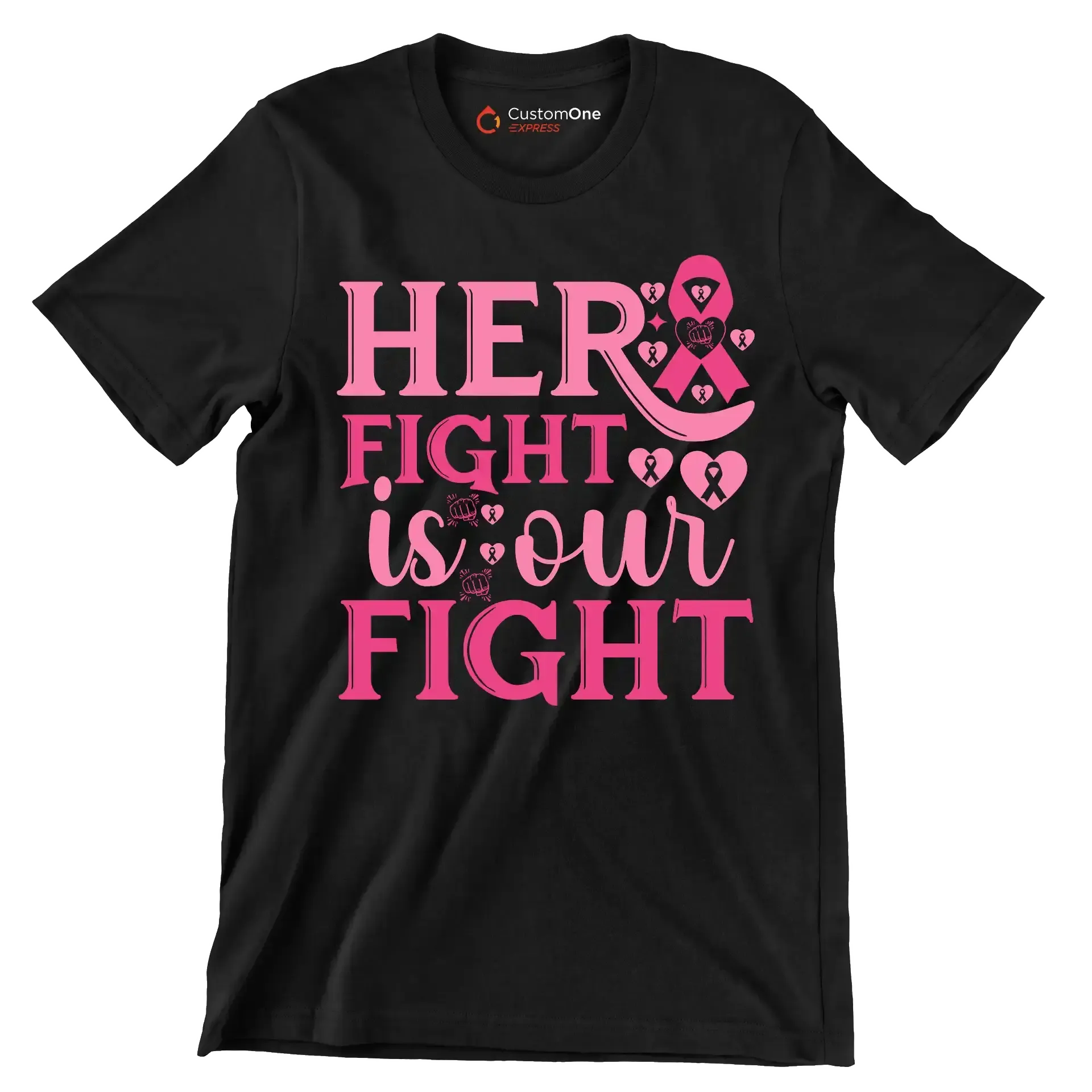 Her fight is our fight - Breast Cancer Awareness T-Shirt