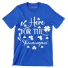 Here for the Shenanigans - St. Patrick's Day T-Shirt-Blue-S-Custom One Express