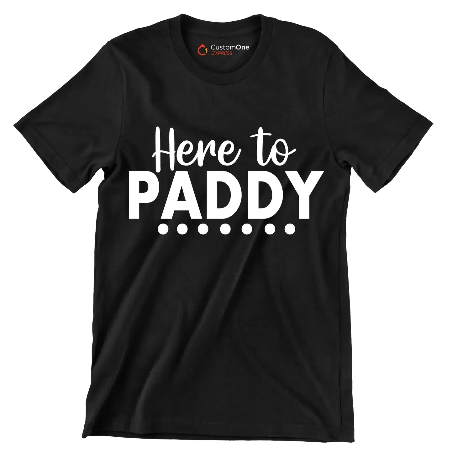 Here to Paddy - St. Patrick's Day T-Shirt-Black-S-Custom One Express