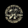 Heroes don't wear capes or tights they wear dog tags and combat boots - Veterans Themed T-Shirt-Black-S-Custom One Express