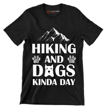 Hiking and dogs kinda day - Dog Themed T-Shirt-Black-S-Custom One Express